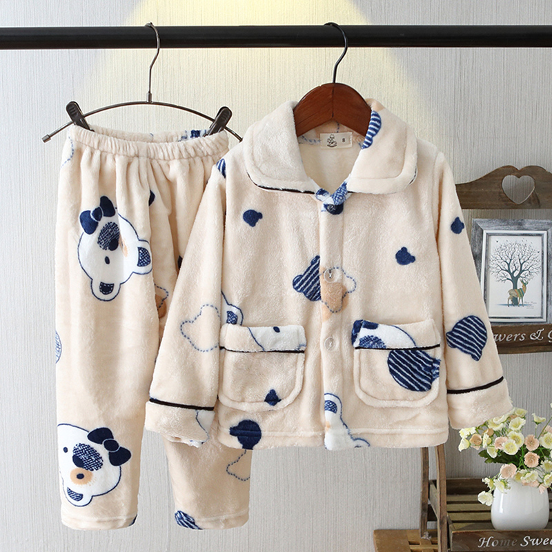 秋季小童宝宝珊瑚绒家居服