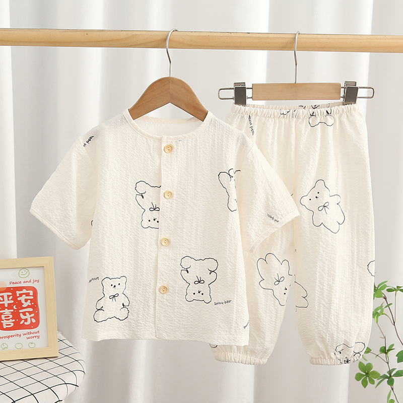 高端夏季卡通儿童家居服