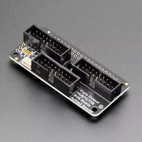 6358 Triple LED Matrix Bonnet for Raspberry Pi - For HUB75