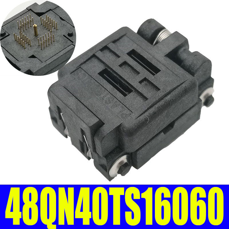 QFN48 0.4MM 6X6/48QN40TS16060测试座 编程座烧录座Plastronics