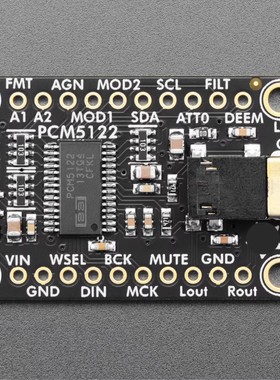 6421 PCM5122 I2S DAC with Line Level Output - HW, I2C or SPI