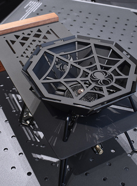 蜘蛛炉配件黑色适配soto-310蜘蛛炉防风罩隔热桌板户外露营挡风板