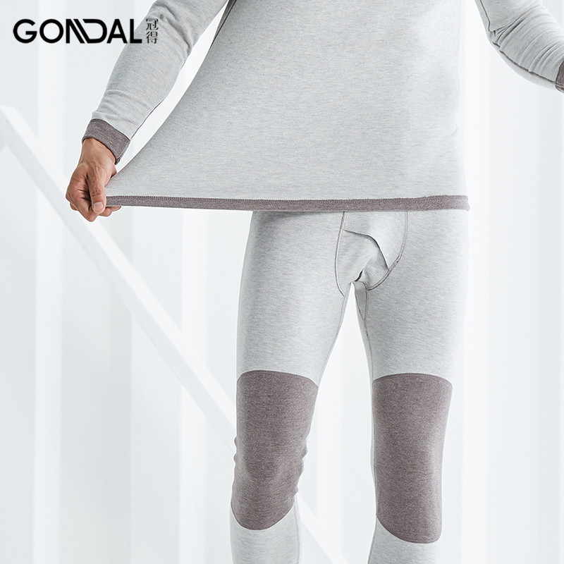 保暖裤冠得羽绒蚕丝男士