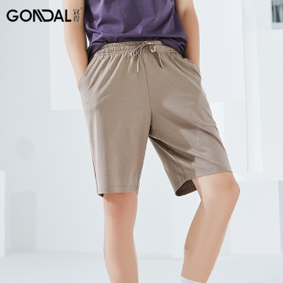 五分裤 冠得男士 外穿运动宽松冰蚕丝时尚 夏季 子百搭透气 休闲短裤