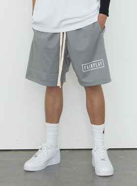 【清仓特价】fairplay运动网眼短裤 宽松休闲情侣篮球健身运动裤