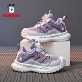 巴布豆春季 新款 女童运动鞋 Bobdog 网面透气软底儿童中大童休闲鞋