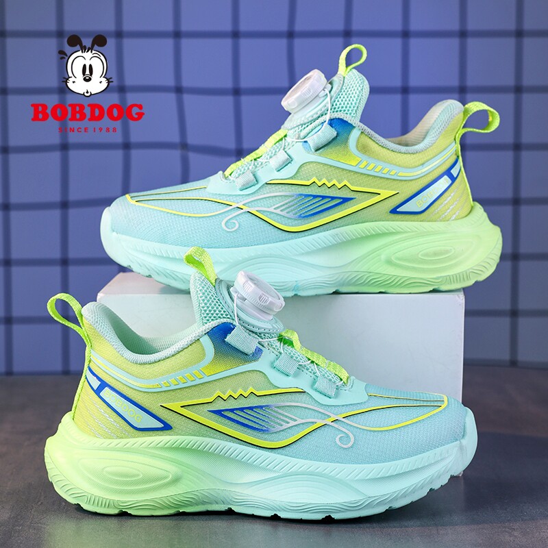 Bobdog/巴布豆春季新款男童运动鞋网面透气软底儿童男孩休闲鞋子