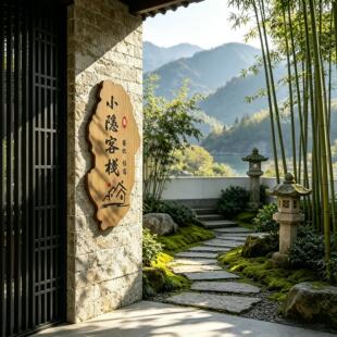 2026新款木质招牌门牌定制复古怀旧实木挂牌工作室民宿吸引人的广告牌庭院复古风木质门牌商用标示牌招客牌