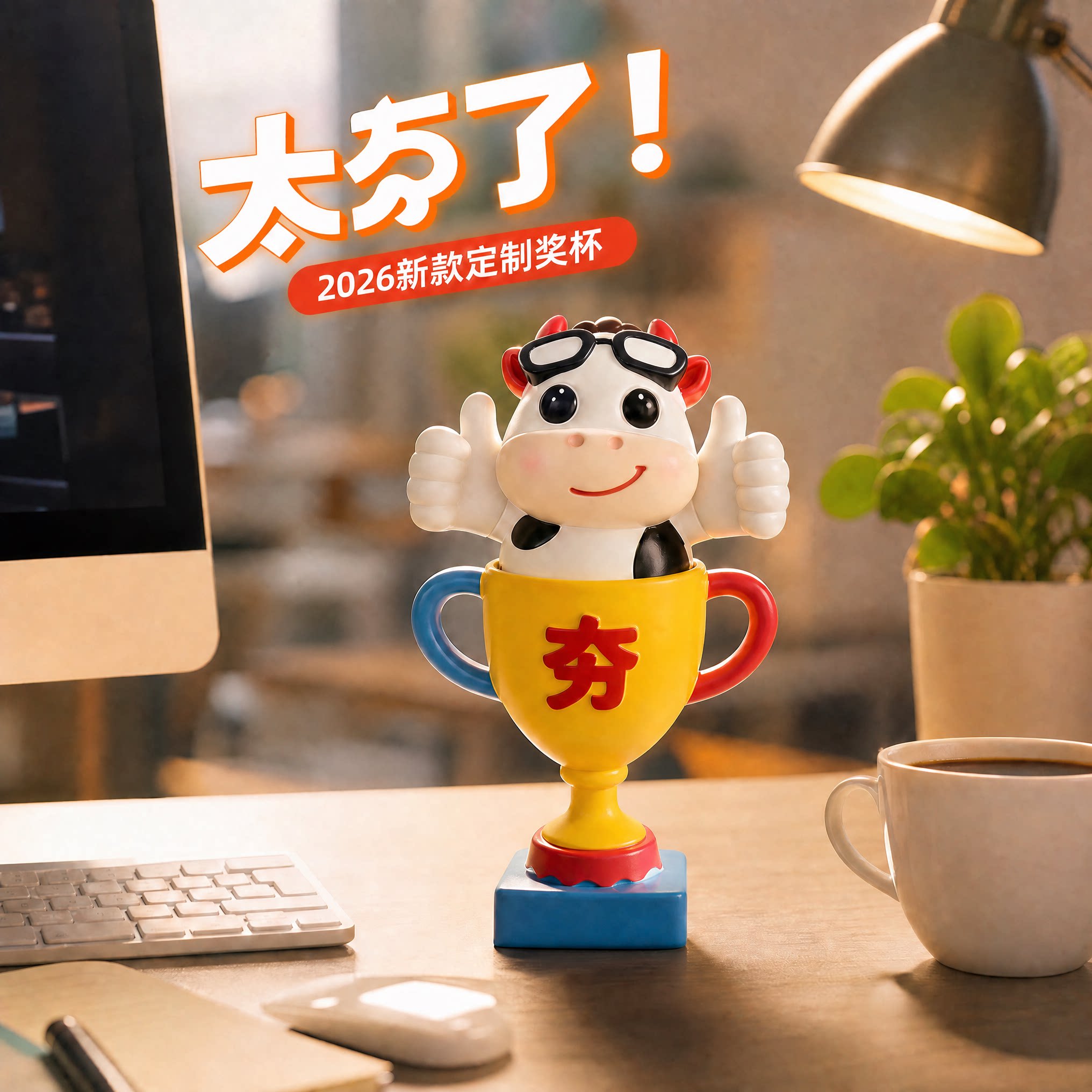 创意奖杯2026新款定制年会纪念品