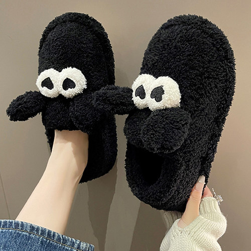 保暖可爱室内包跟月子鞋