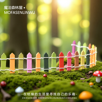 苔藓微景观生态瓶造景装饰品围栏