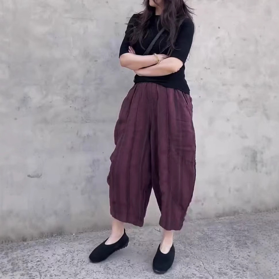 日系coopkoop夏季新款净版修身短袖上衣宽松哈伦裤洋气女