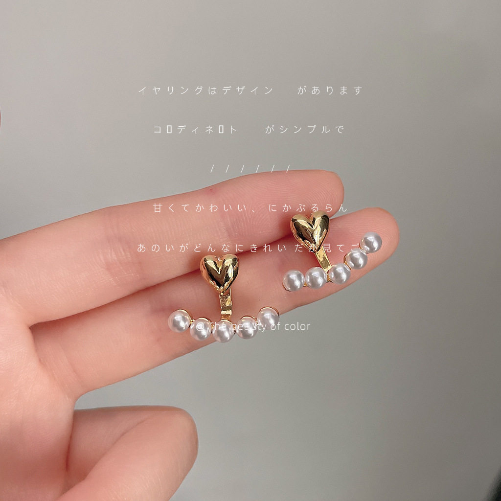 日系coopkoop一款两戴~925银针镀14k珍珠耳钉女 ins简约气质耳饰