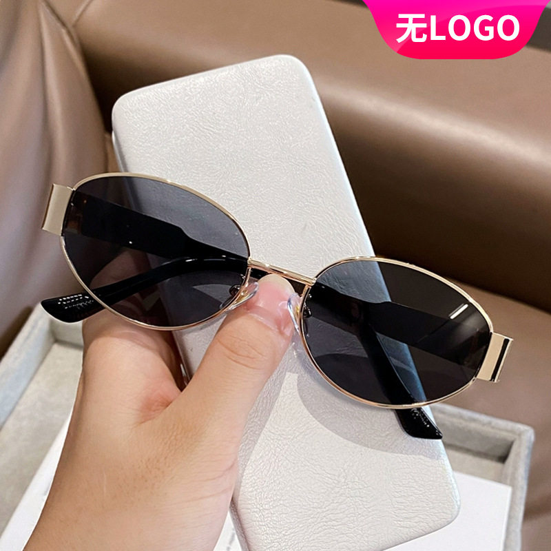 日系CoopKoop内销新款椭圆框防晒太阳镜复古出游穿搭眼镜简约防