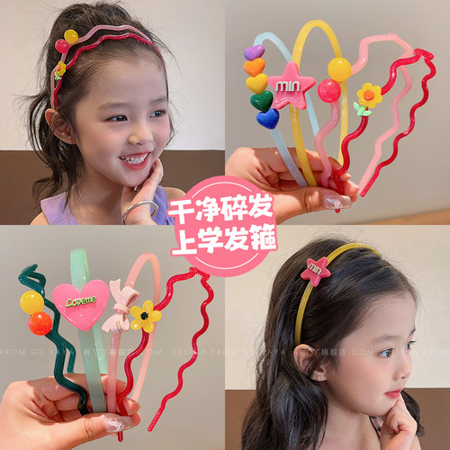 夏季女童发箍不勒头防滑压发