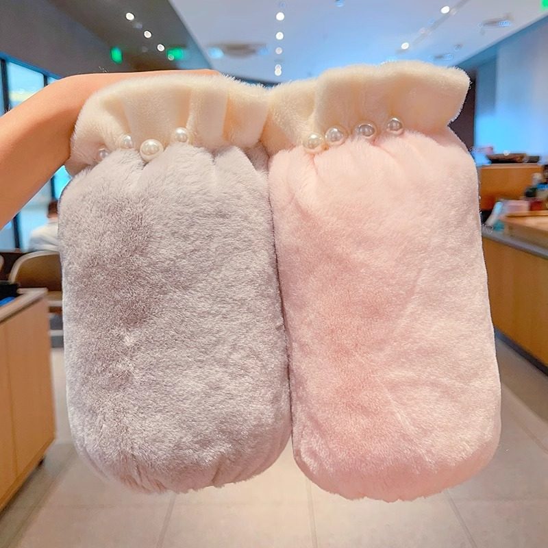 小女孩珠珠毛绒袖套2025新款