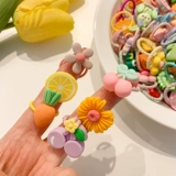 Безвредная эластичная детская милая резинка для волос, не повреждает волосы