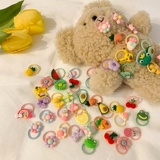 Безвредная эластичная детская милая резинка для волос, не повреждает волосы