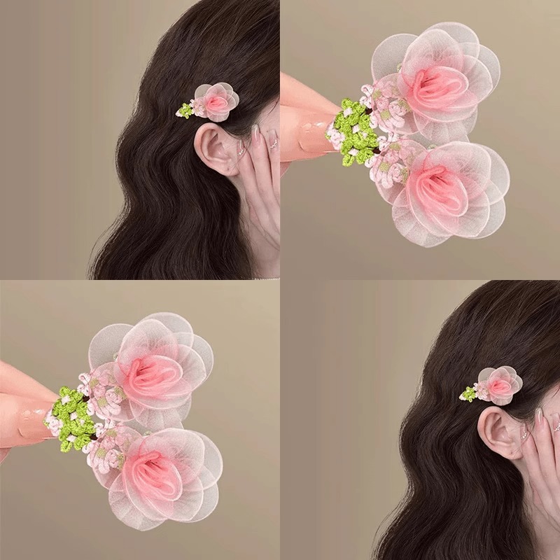 谷丫丫儿童可爱花朵发夹