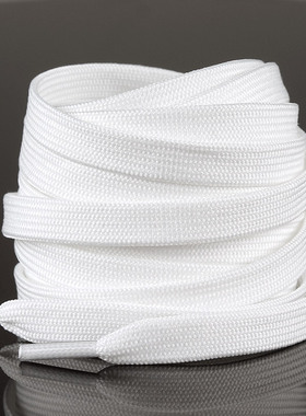 贝壳头匡威AJ1空军一号AF1小白鞋鞋带扁男女帆布鞋绳黑纯白色