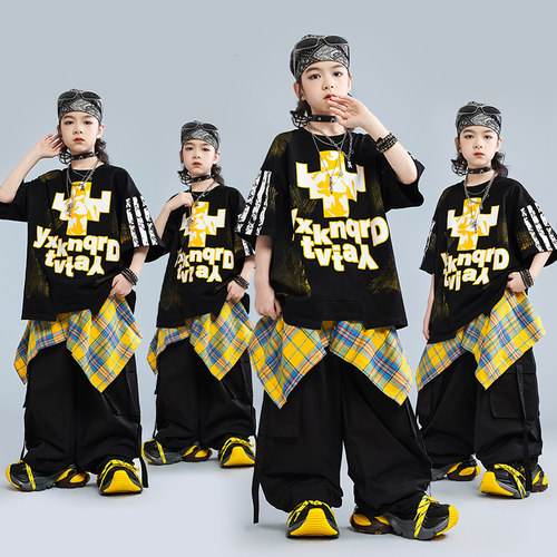 儿童街舞潮服男童嘻哈演出服