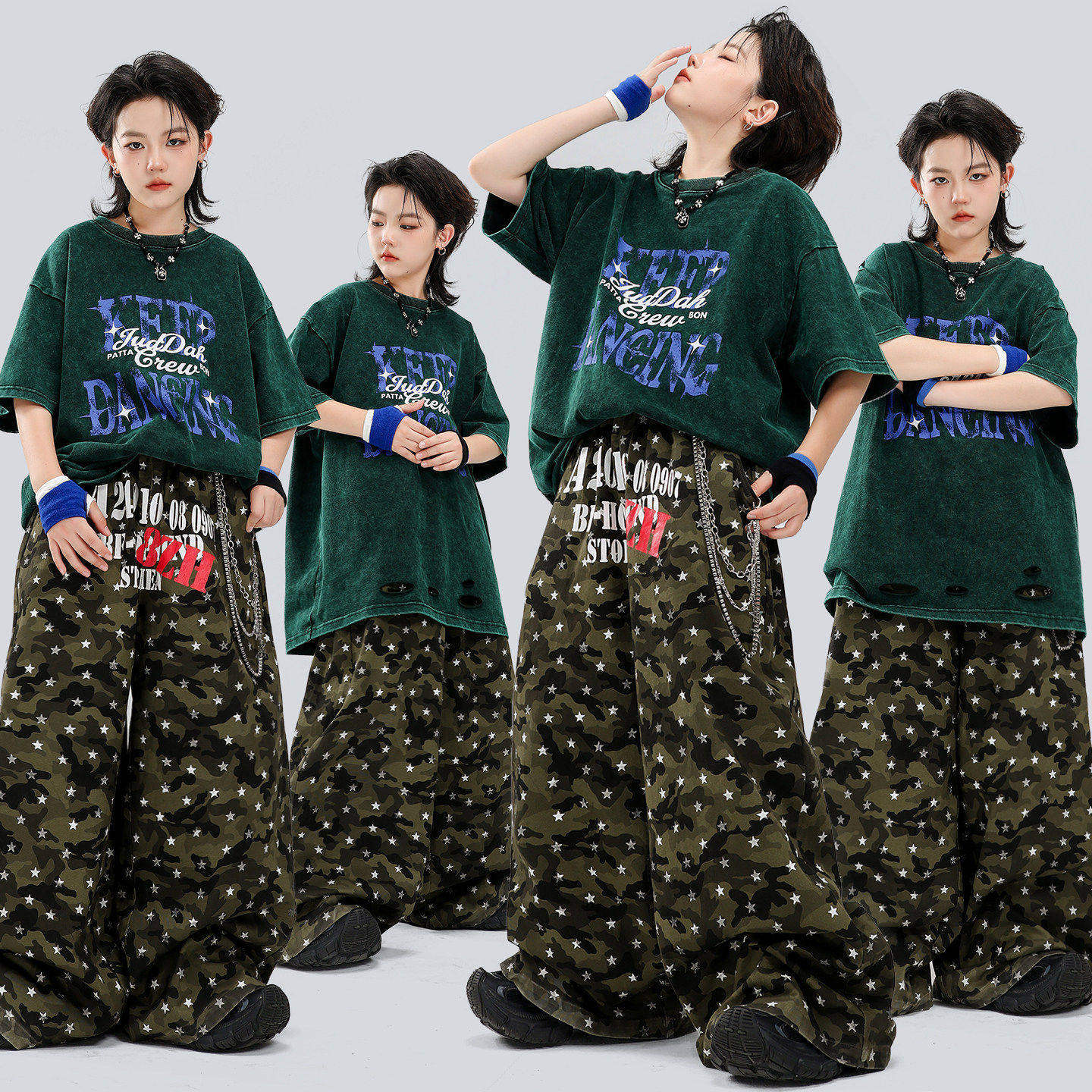 少儿hiphop街舞男童潮服嘻哈