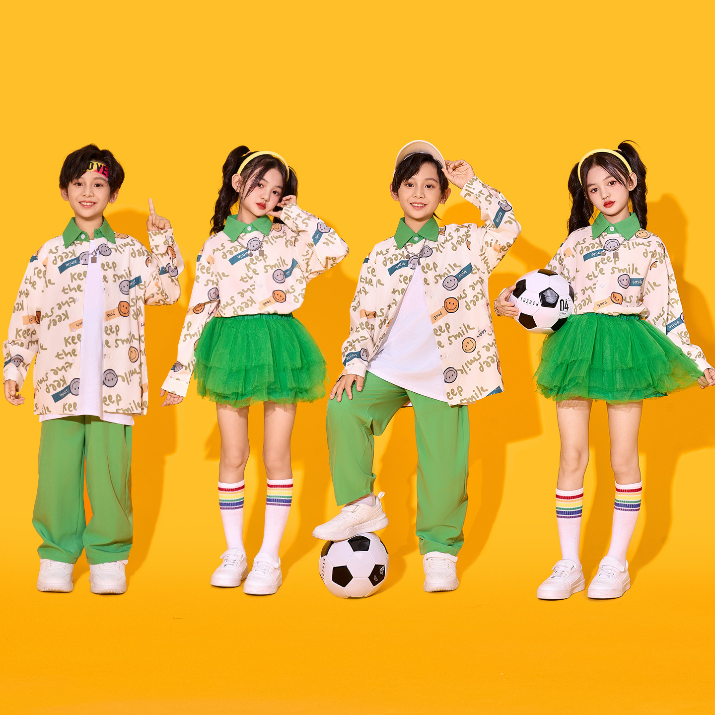 小学生运动会开幕式服装幼儿园班服男女童啦啦队演出服儿童表演服