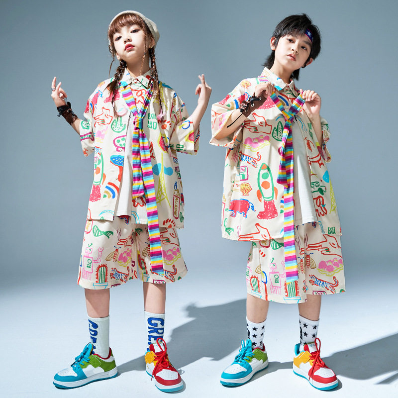 街舞潮服嘻哈演出服2024年夏季