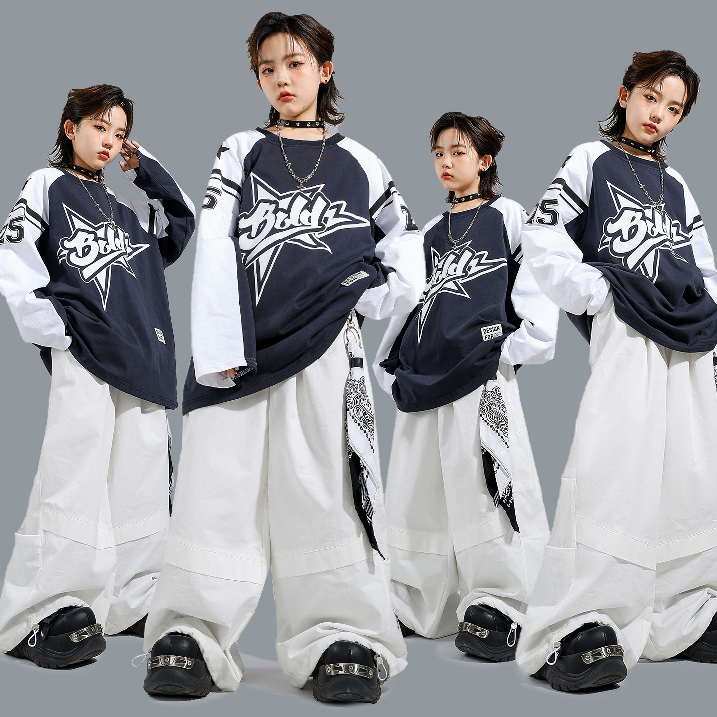 hiphop街舞儿童潮服嘻哈男童