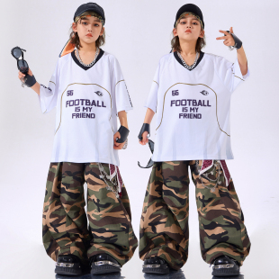 男童街舞潮服男大童嘻哈潮炫酷帅炸街少儿hiphop演出服六一表演服