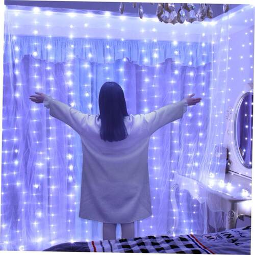 Christmas Decoration for Home 3m Curtain String Light Flash
