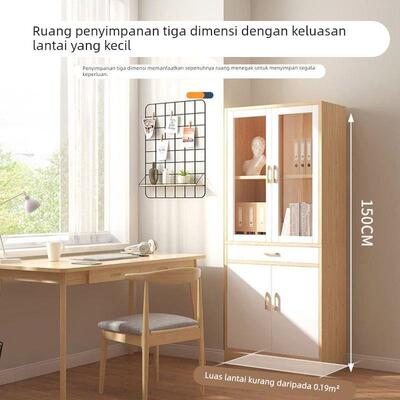 Floor standing bookshelf, living room storage rack