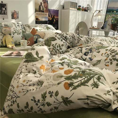 4pc bedsheet set bed sheet quilt blanket duvet cover sets