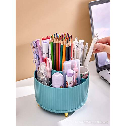 360 Rotating Makeup Desktop Cosmetic Storage Box Organizer L