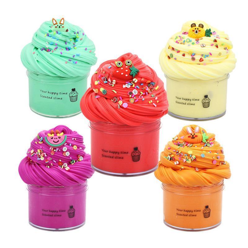 2Pack 70-180ml Cloud Slme Kt Peach Slme Charm Scented