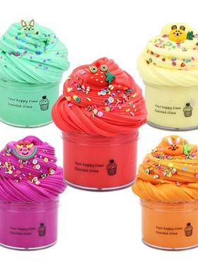 2Pack 70-180ml Cloud Slme Kt Peach Slme Charm Scented