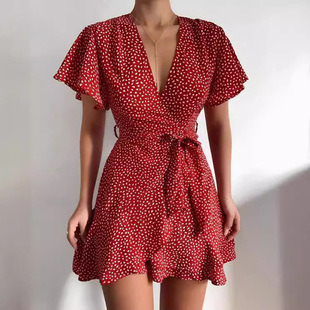 summer dresses dress women plus size 2021 ladies sexy red女