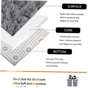 Thick Round Rug s for Kid Room Plush Decora Pile Rug