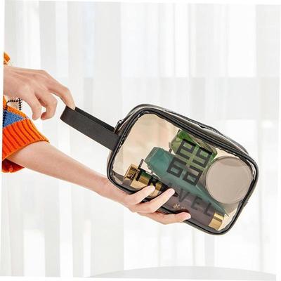 PU Travel Storage Bag Cosmetic Makeup Washbag Clear Handbag