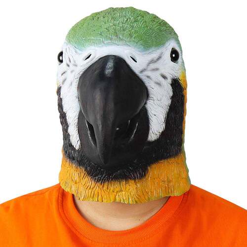 Parrot Mask Halloween Ball Cosplay 鹦鹉面具乳胶头套万圣节