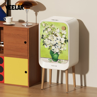 VEELAR智能感应垃圾桶家用客厅厨房高颜值大容量高脚桶高级感创意