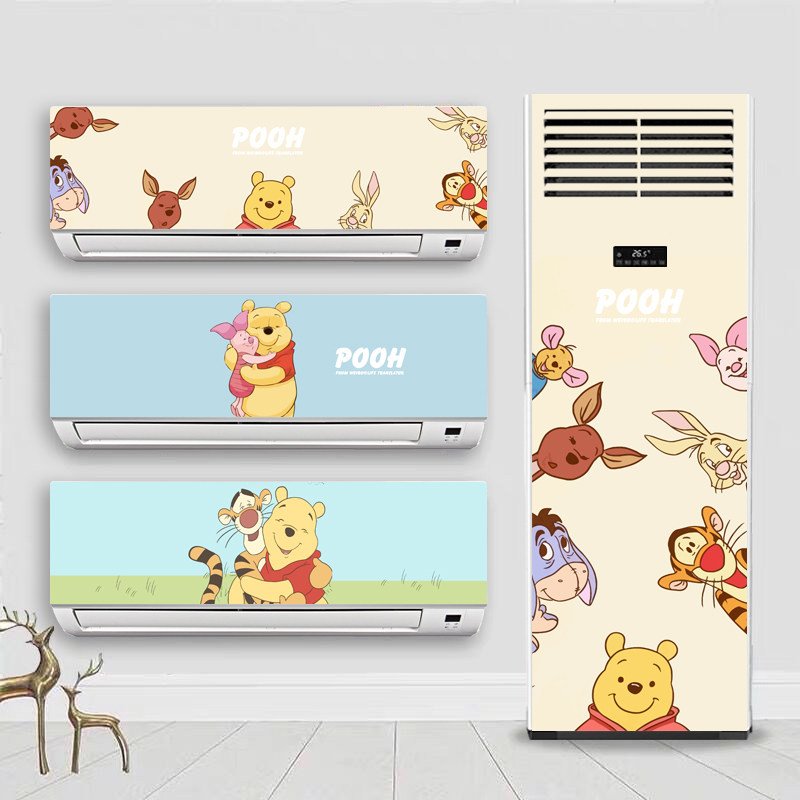 创意卡通空调贴纸翻新贴挂式立式柜机贴画翻新装饰挂式防水空调柜