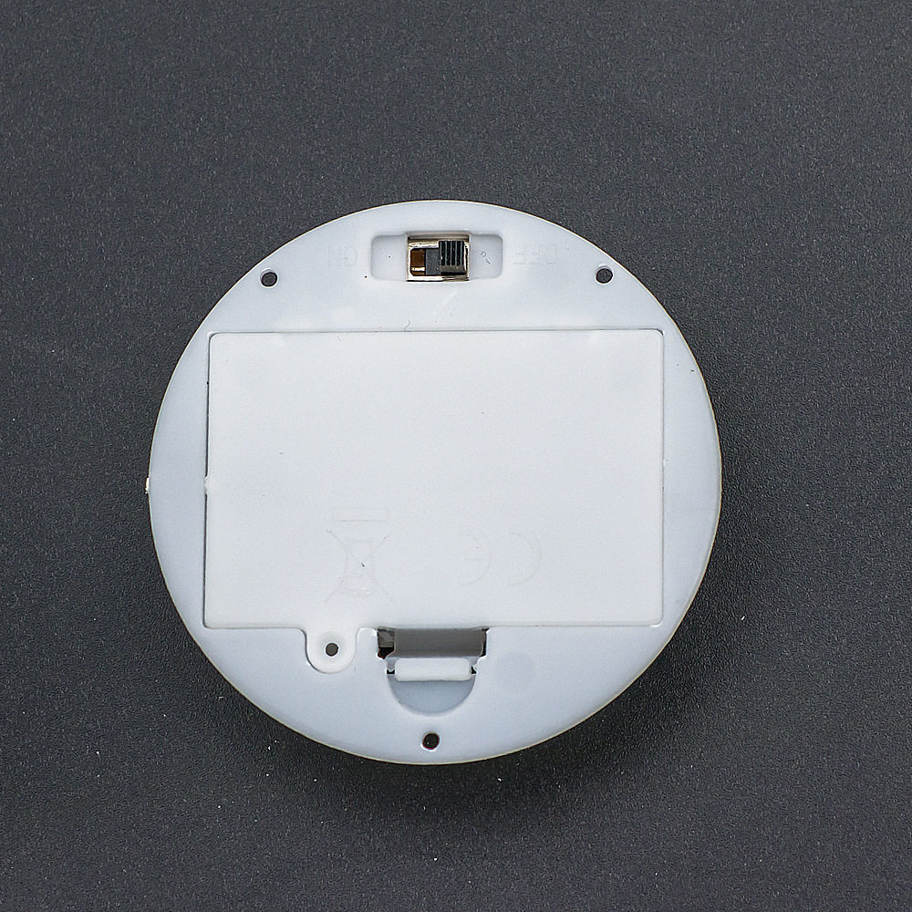 圆形七号玩具电池盒 led灯串灯3节7号电池盒带开关白色带盖三节