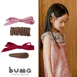 女孩发饰buma儿童手工绝美发夹Ms.Bake&Daisy新中式 轻奢侧边发卡