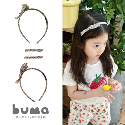 buma超好看的发箍女孩发箍-叶子点点一字夹/发箍