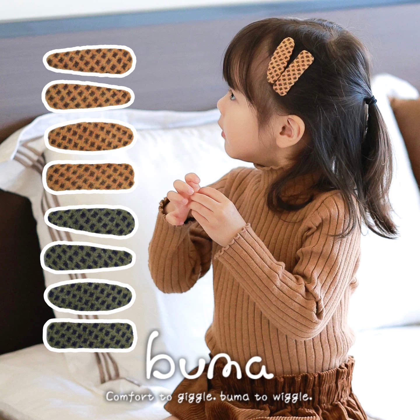 儿童小号发夹女孩边夹高级感手工耐用布艺女童防滑发卡宝宝碎发夹