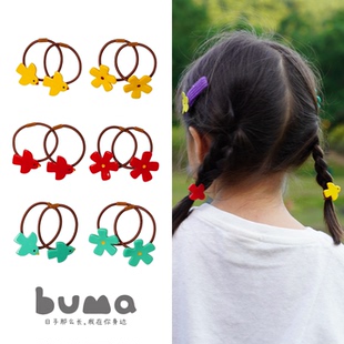 buma超好看 儿童头绳可爱风皮筋 发绳女孩发圈醋酸小鸟小花可爱