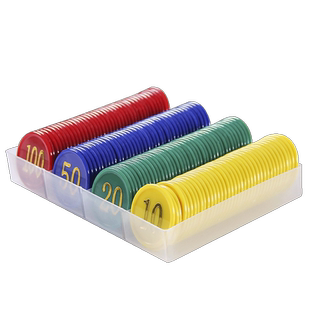 筹码棋牌室专用筹码币麻将卡片代币打牌儿童兑换积分奖励币定制