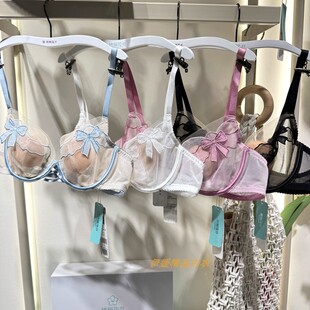 梧桐花开内衣2026春夏超薄水晶杯聚拢上托花漾蝶语性感文胸66209