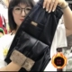 男士 直筒皮裤 皮裤 羊羔绒加绒加厚高腰防水松紧弹力腰防寒保暖大码